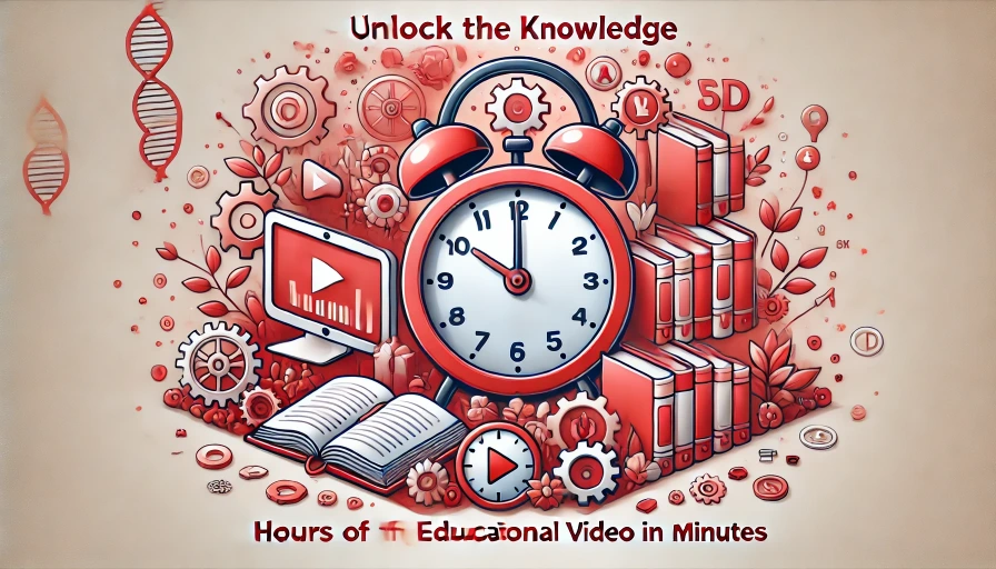 Unlock the Knowledge Buried Inside Hours of Long Educational Video in Minutes