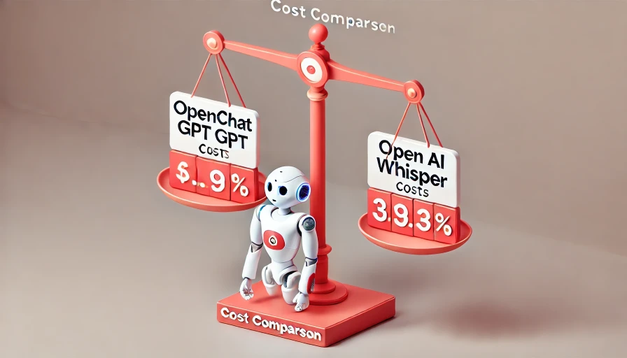 Cost Comparison: ChatGPT vs. OpenAI Whisper